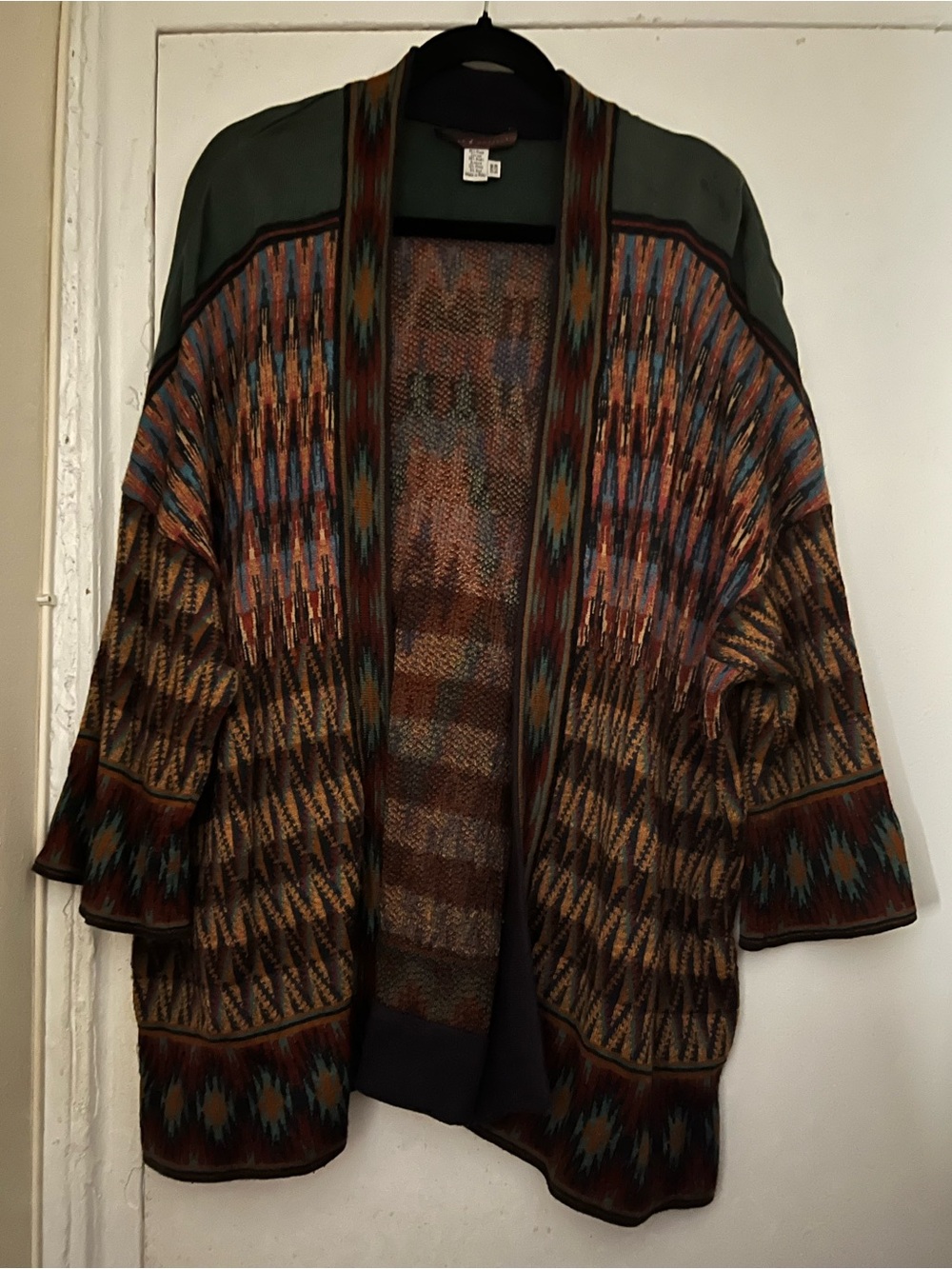 Peruvian Connection open kimono sweater